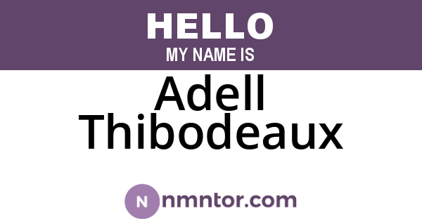 Adell Thibodeaux