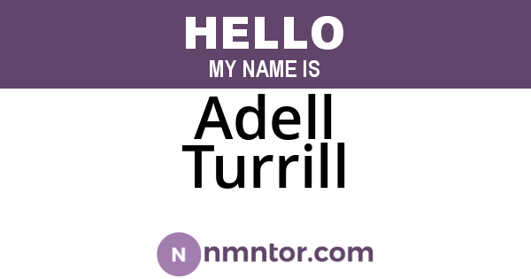 Adell Turrill