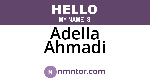 Adella Ahmadi