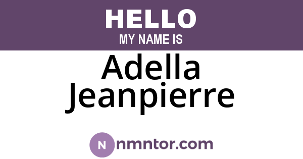 Adella Jeanpierre