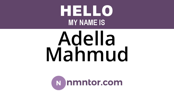 Adella Mahmud