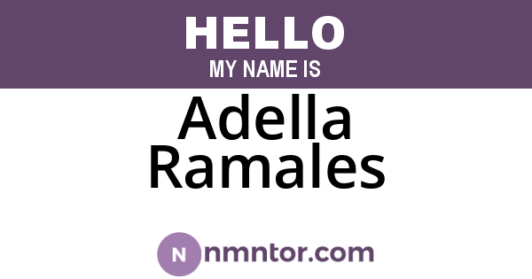 Adella Ramales