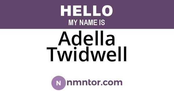 Adella Twidwell