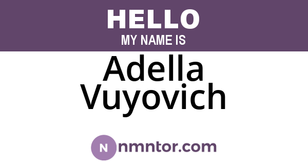 Adella Vuyovich