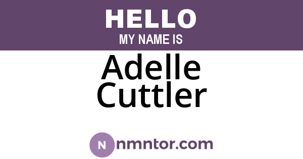 Adelle Cuttler