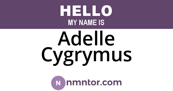 Adelle Cygrymus