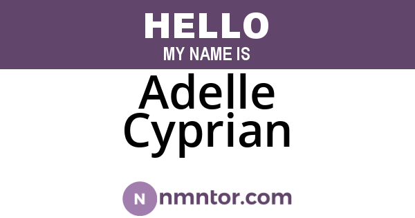 Adelle Cyprian