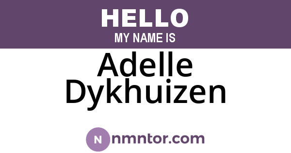 Adelle Dykhuizen