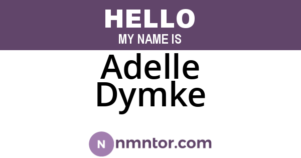 Adelle Dymke