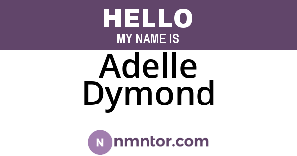 Adelle Dymond