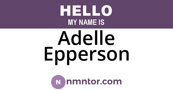 Adelle Epperson