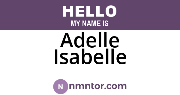 Adelle Isabelle