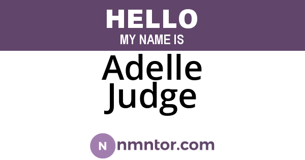 Adelle Judge