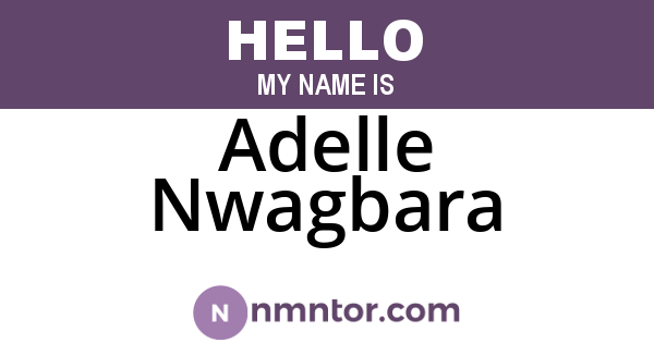 Adelle Nwagbara