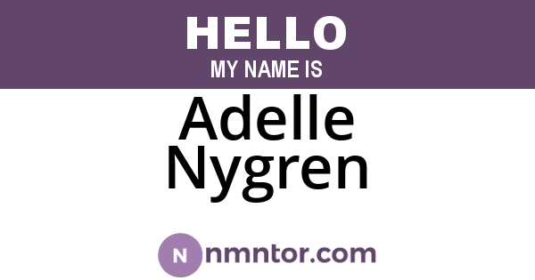Adelle Nygren