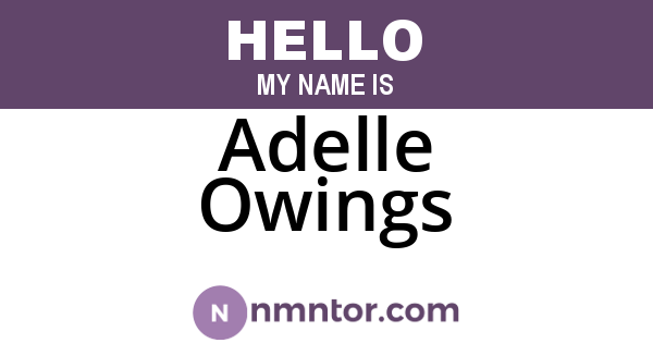 Adelle Owings