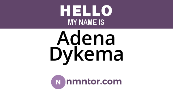 Adena Dykema