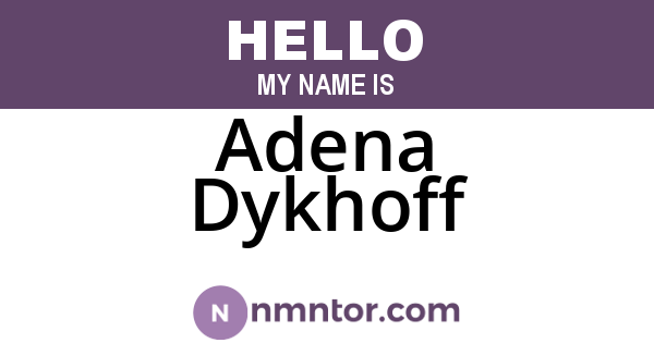 Adena Dykhoff