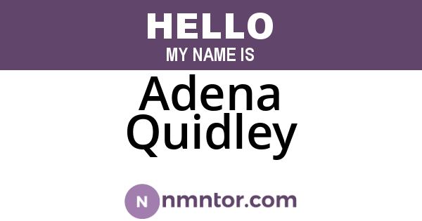 Adena Quidley