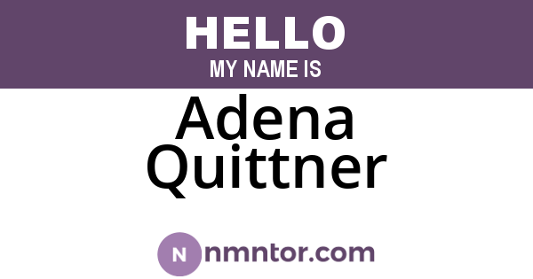 Adena Quittner