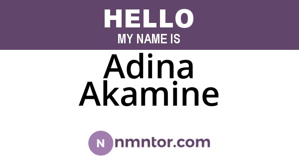 Adina Akamine