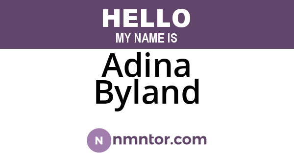 Adina Byland
