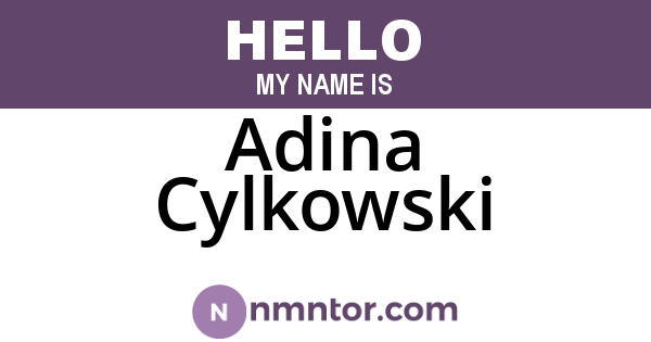 Adina Cylkowski