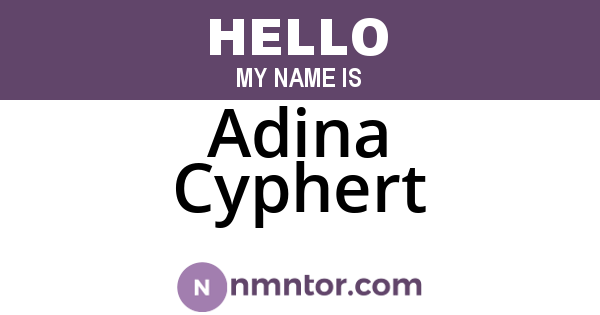 Adina Cyphert