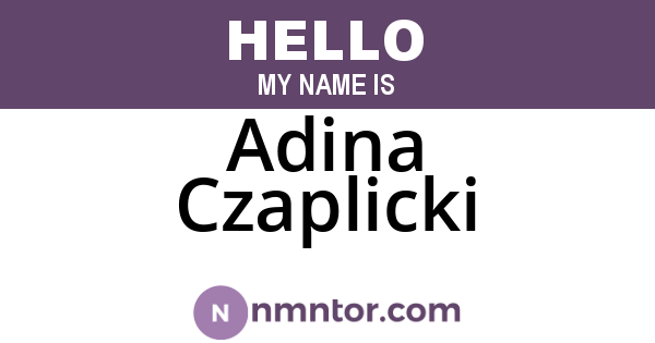 Adina Czaplicki