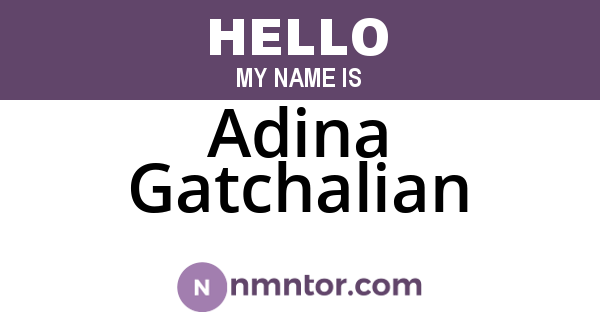 Adina Gatchalian
