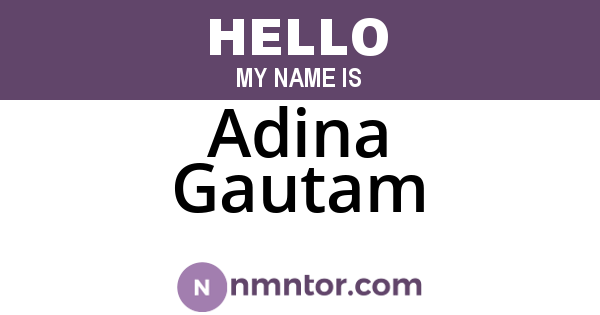 Adina Gautam