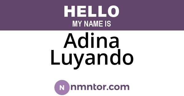 Adina Luyando