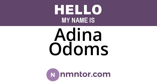 Adina Odoms