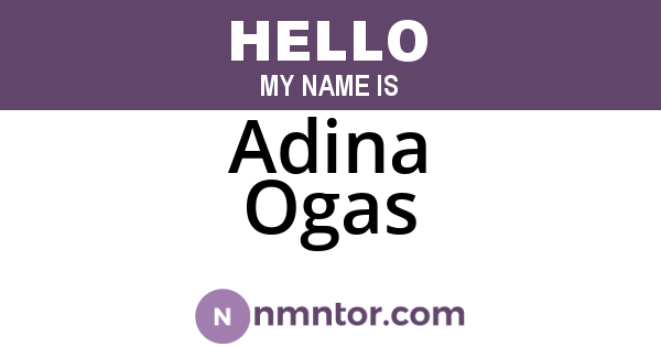 Adina Ogas