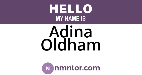 Adina Oldham