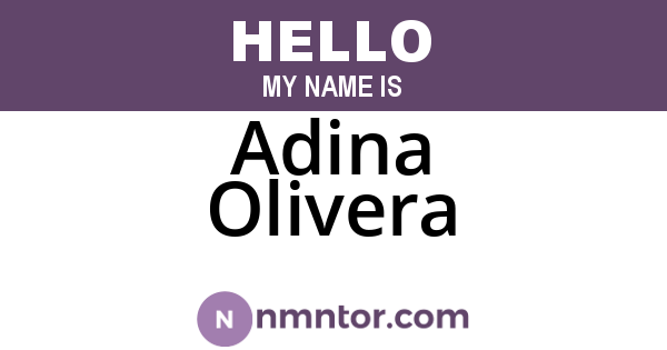 Adina Olivera