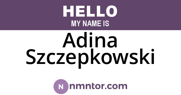 Adina Szczepkowski