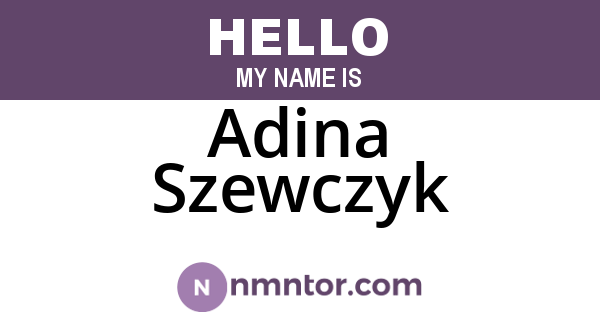 Adina Szewczyk