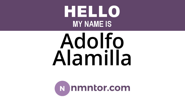 Adolfo Alamilla