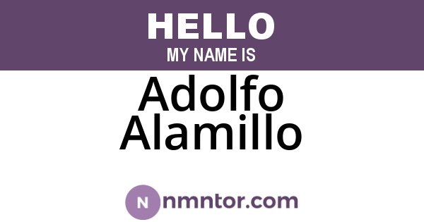 Adolfo Alamillo