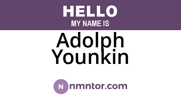 Adolph Younkin