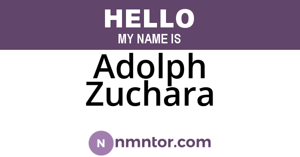 Adolph Zuchara