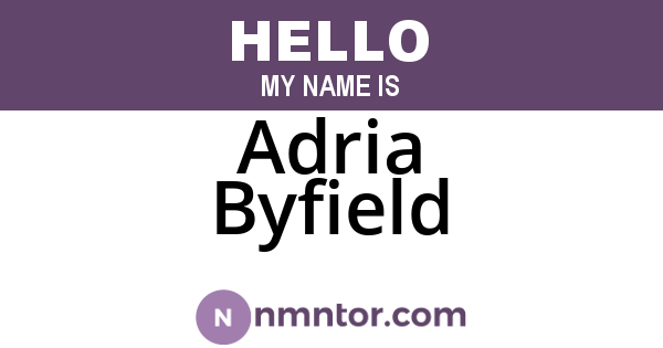Adria Byfield