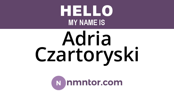 Adria Czartoryski