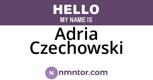Adria Czechowski