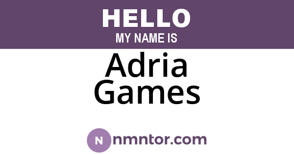 Adria Games