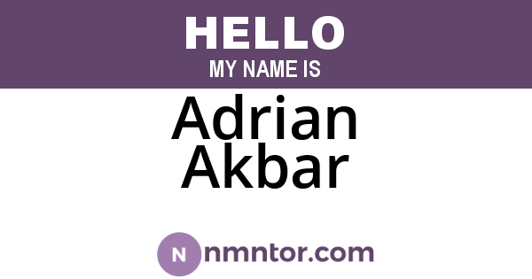 Adrian Akbar