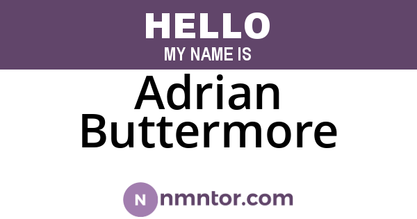 Adrian Buttermore