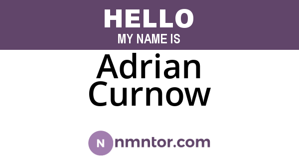 Adrian Curnow