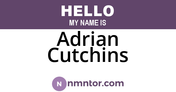 Adrian Cutchins